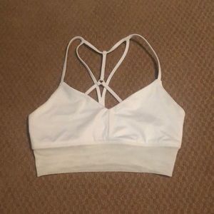 Alo yoga sports bra white